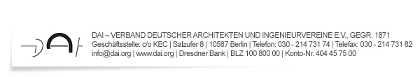 DAI Verband Deutscher Architekten- und Ingenieurvereine e.V.
